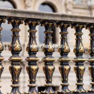 Classic Brass Balcony Railing Inspiration Modern Wooden Staircase Design