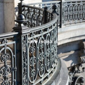 Antique Style Brass Railing Design For Classic Villas Modern Metal Staircase