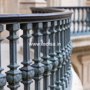 Heavy Brass Railing Design For Strong Support Pop Design Under Stairs