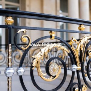 Classic Brass Balcony Railing With Royal Touch Wrought Iron Staircase Designs