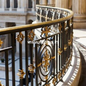 Luxury Brass Railing Design For Stair Interiors Staircase False Ceiling Design
