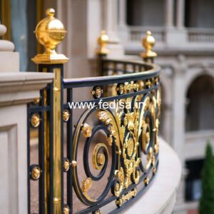 Modern Brass Railing Design For Stylish Interiors Small House With Stairs Outside