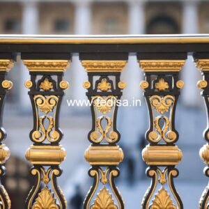 Decorative Brass Railing Design With Classic Finish Steel Grill For Stairs Price
