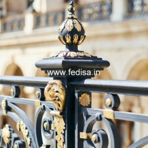 Custom Brass Balcony Railing For Unique Homes Modern Exterior Stairs