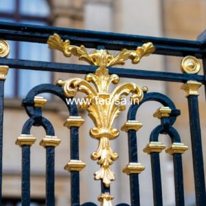 Luxury Brass Balcony Railing With Elegant Finish Modern Ladder Design