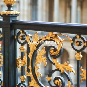 Premium Brass Balcony Railing For Luxury Spaces Staircase Glass Window Design