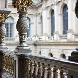 Stylish Brass Staircase Railing For Luxury Villas Stair Baluster Design