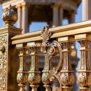 Luxury Brass Balcony Railing With Designer Finish Main Gate Sidi Design