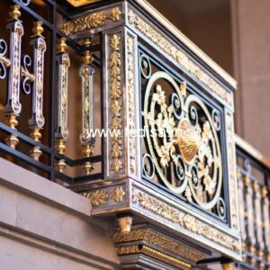 Designer Brass Staircase Handrail For Homes Mini Bar Design Under The Stairs