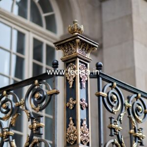 Premium Brass Balcony Railing With Fine Finish Modern Wrought Iron Stair Railings Interior