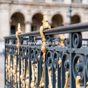 Antique Brass Railing Design With Royal Appeal Staircase Handrail Design Glass