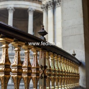 Luxury Brass Balcony Railing With Classic Style Traditional Staircase Design