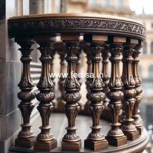 Brass Railing Design For Modern Luxury Homes Front Side Stairs Design