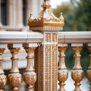 Premium Brass Staircase Railing With Fine Craftsmanship Interior Staircase Wall Design