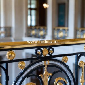 Modern Brass Railing Design For Premium Homes Concrete Stairs Design Indoor