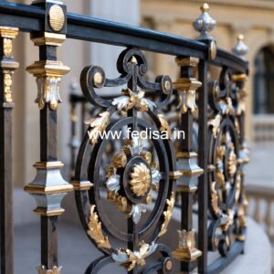 Luxury Brass Railing Design For Modern Villas Staircase Granite Molding Design