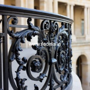 Decorative Brass Balcony Railing With Artistic Work Stairway Molding Designs