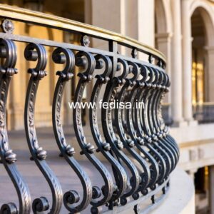 Designer Brass Handrail For Premium Staircases Folding Staircase Steel Design