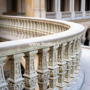 Luxury Brass Railing Design With Detailing Center Staircase House Plans