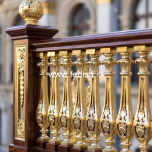 Modern Brass Staircase Railing Design Inspiration Spine Beam Staircase