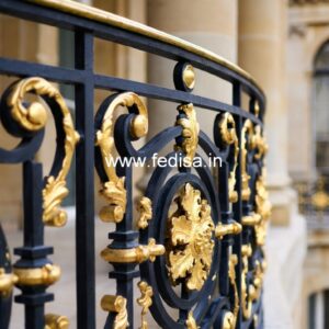 Designer Brass Stair Railing For Contemporary Spaces Turning Staircase Design