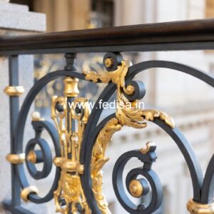 Antique Style Brass Railing Design For Classic Villas Modern Luxury Staircase Design