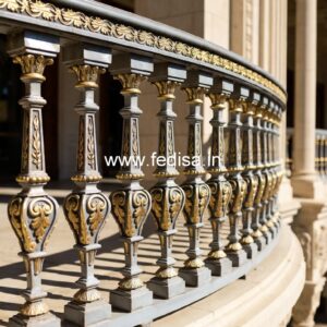 Brass Staircase Handrail Design For Modern Villas Marble Design In Stairs