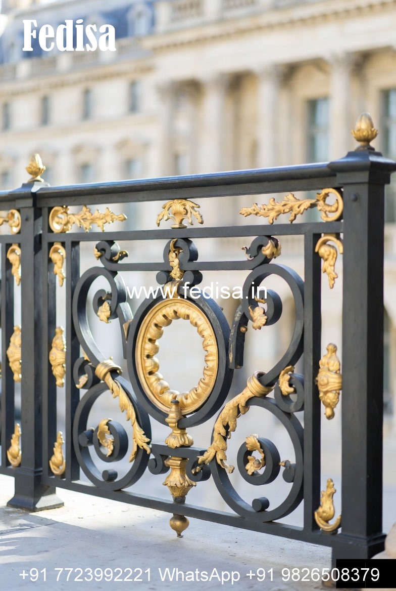 Decorative Brass Stair Railing With Unique Style Stairs In Living Room Layout