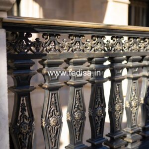 Designer Brass Staircase Railing With Fine Finish Tower Staircase Design
