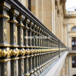 Elegant Brass Railing Design With Artistic Finish Modern Contemporary Staircase