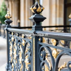 Stylish Brass Staircase Railing With Elegant Look Stair Room Color Design