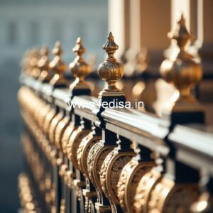 Classic Brass Staircase Railing With Royal Finish Two Story House Stair Design