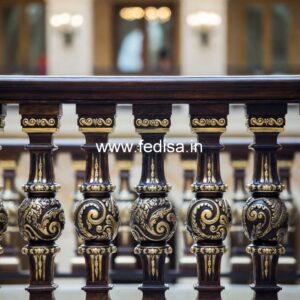 Stylish Brass Balcony Railing For Premium Homes Modern Colonial Staircase