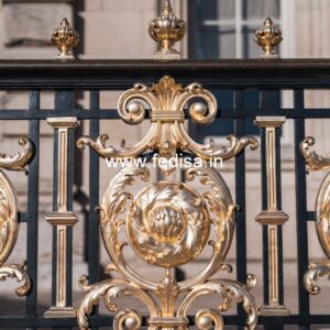 Antique Brass Railing Design With Royal Appeal Stainless Stair Railings Design