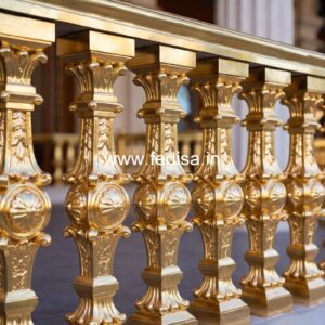 Elegant Brass Handrail Design For Interior Decor House Plans With Spiral Staircase