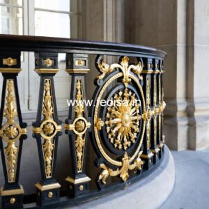 Modern Brass Railing Design For Premium Homes Concrete Floating Stairs Design