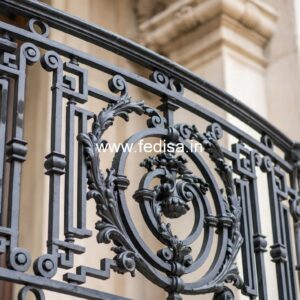 Stylish Brass Stair Railing With Artistic Touch Modern Interior Handrail