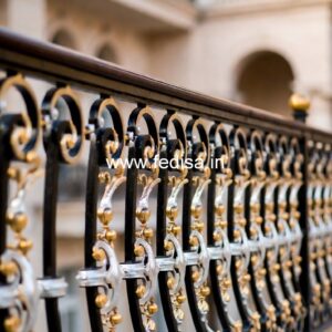 Elegant Brass Balcony Railing For Interior Decor Designer Handrails For Stairs