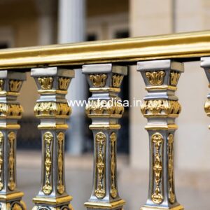 Decorative Brass Balcony Railing With Artistic Work Modern Steel Railing Design For Stairs