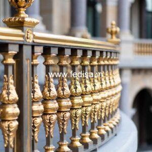 Luxury Brass Balcony Railing For Designer Spaces Stairs Design For 2 Storey House