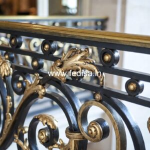 Designer Brass Handrail For Premium Staircases Aluminum Railing Design For Stairs