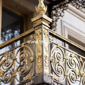 Brass Stair Railing Design For Classic Interiors Kota Stone Design For Stairs