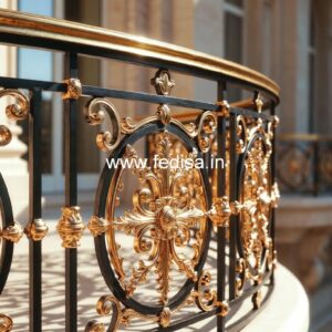 Royal Style Brass Railing Design Ideas Folded Plate Staircase Design