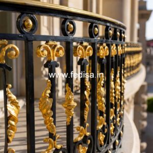 Modern Luxury Brass Staircase Railing Inspiration Half Turn Staircase Design