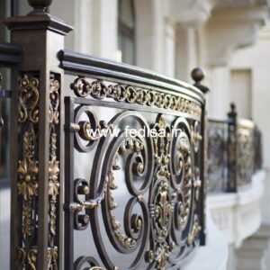 Decorative Brass Stair Railing For Villas French Staircase Design