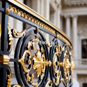 High Quality Brass Staircase Railing Design Under Stairs Almirah Design