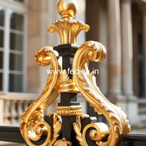 Stylish Brass Balcony Railing Design Ideas Outdoor Spiral Staircase Design