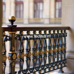 Custom Brass Staircase Railing Ideas Circular Ladder Design