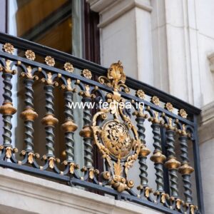 Antique Style Brass Railing Design For Classic Villas Stair Grill Design In Iron