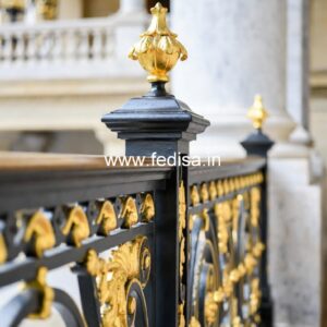Brass Stair Railing Design With Premium Finish Duplex House Inside Staircases